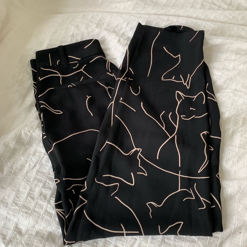 Aritzia Silk Printed Pants